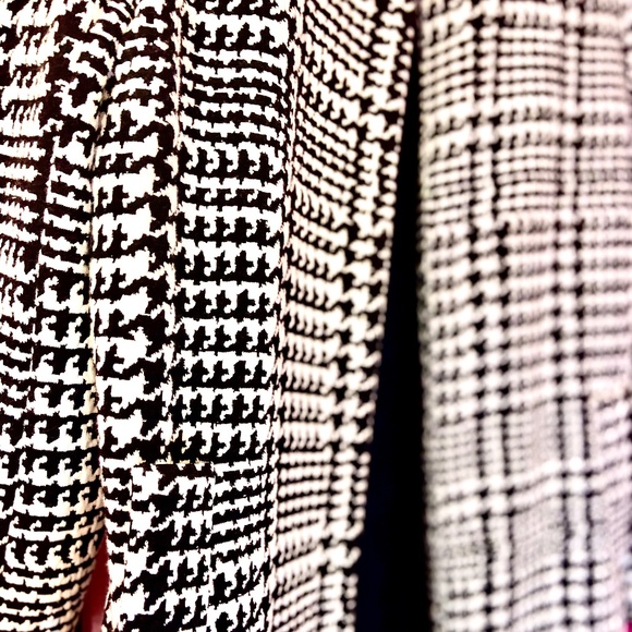 Y2K Vintage Carolina Belle Houndstooth Trenchcoat Shoulderpads Women’s Large - Picture 4 of 5